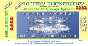 Lotteria di beneficenza 2022 Parco degli Angeli ONLUS